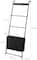 NEX™ 55" Decorative Ladder with 5 Hanging Hooks & Basket